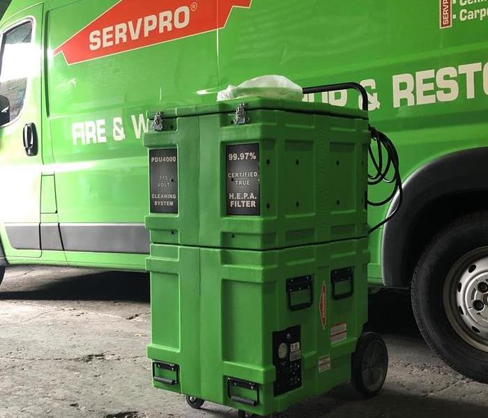green equipment green truck